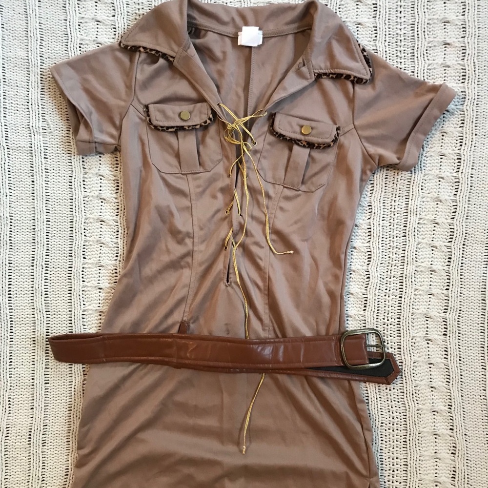 Safari tan dress, costume